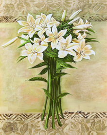 花束欧式装饰画