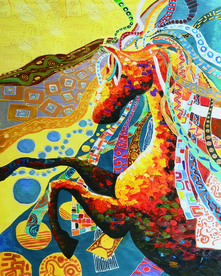 水彩客厅装饰画