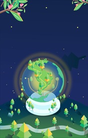 世界环境日卡通可爱背景素材