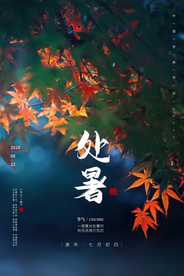 处暑传统活动促销海报素材