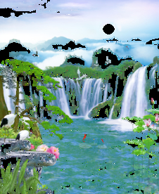 山水水墨装饰画