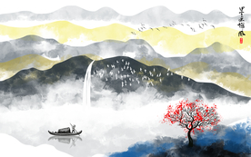 中式玄关装饰画