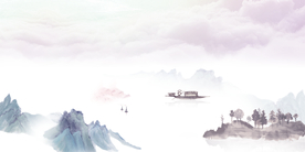 水墨山水装饰画