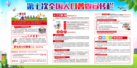 人口普查公益宣传展板素材
