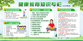 健康教育公益宣传展板素材