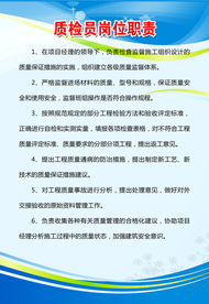质检员岗位职责公益宣标海报素材