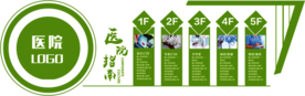 医院指南宣传壁画墙贴素材