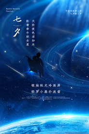 七夕传统节日宣传活动海报素材