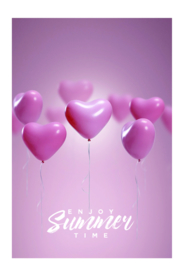 粉色爱心装饰画