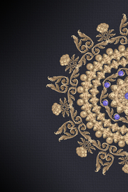 金色花边装饰画