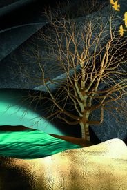 森林树枝装饰画