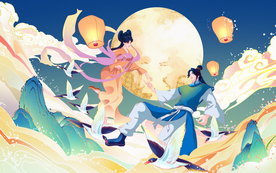 古风人物传统节日插画国风素材