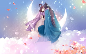 古风人物传统节日插画国风素材