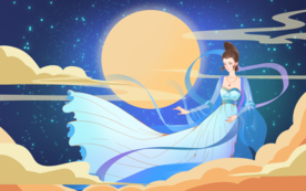 古风人物传统节日插画国风素材