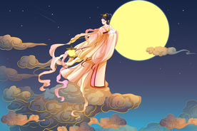 古风人物传统节日插画国风素材