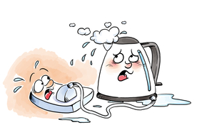 儿童安全用电宣传社会公益素材