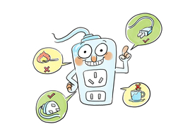 儿童安全用电危险社会公益素材