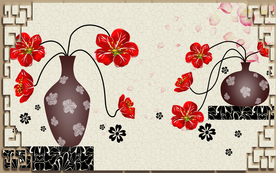 花瓶背景墙