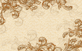 欧式花纹背景墙