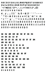 黑白方块英文字体