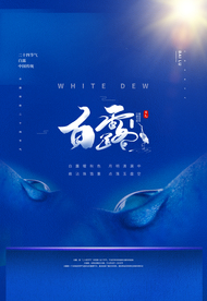 白露传统节日活动促销海报素材