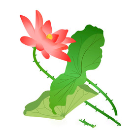 水墨风荷花图片