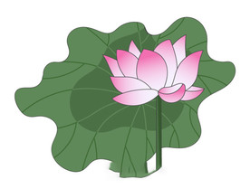 水墨风荷花图片