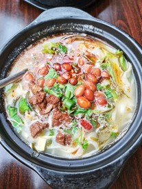 刀削面  花生  鸡块