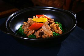 野生竹笋炆农家鹅