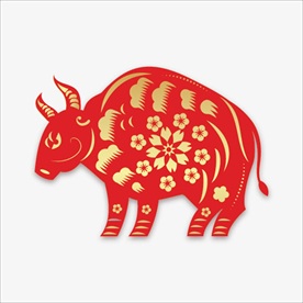 新年牛年剪纸