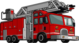 消防车设备汽车合成海报素材