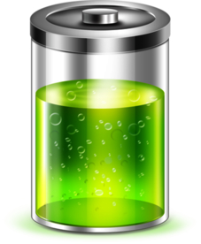 环保能源电池绿色合成海报素材