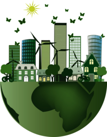 环保地球绿色合成海报素材