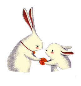 玉兔中秋插画卡通海报素材