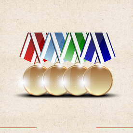 奖杯 奖牌 获奖 金属 金色