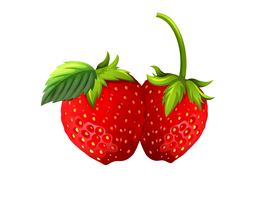 手绘草莓