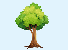 卡通树