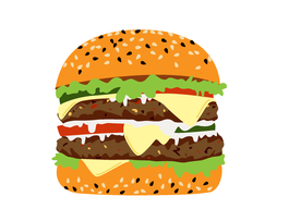 汉堡手绘