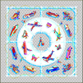 方巾 车辆 圆圈