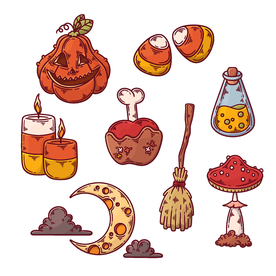 万圣节元素