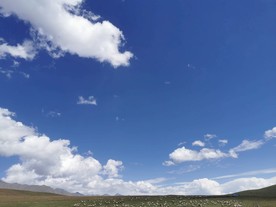 蓝天白云草原
