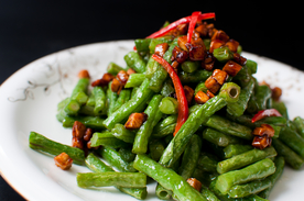 肉沫烧豆角