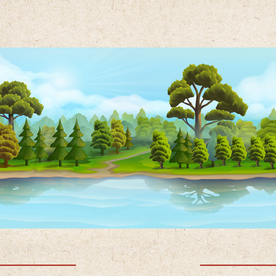 矢量景色 自然风光 手绘 插画