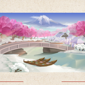 矢量景色 自然风光 手绘 插画