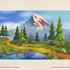 矢量景色 自然风光 手绘 插画