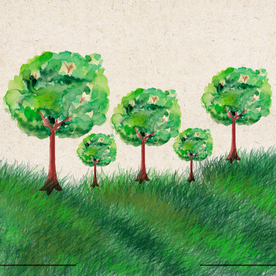 矢量景色 自然风光 手绘 插画