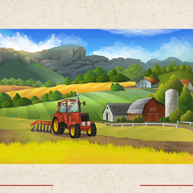 矢量景色 自然风光 手绘 插画