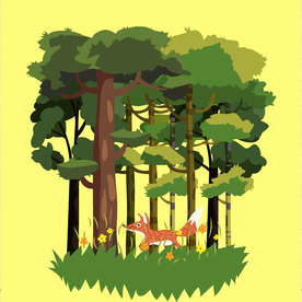 矢量景色 自然风光 手绘 插画