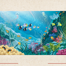 矢量景色 自然风光 手绘 插画