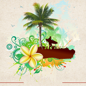 矢量景色 自然风光 手绘 插画